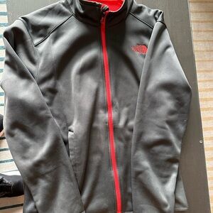 The North Face Black and Red Lightweight Jacket